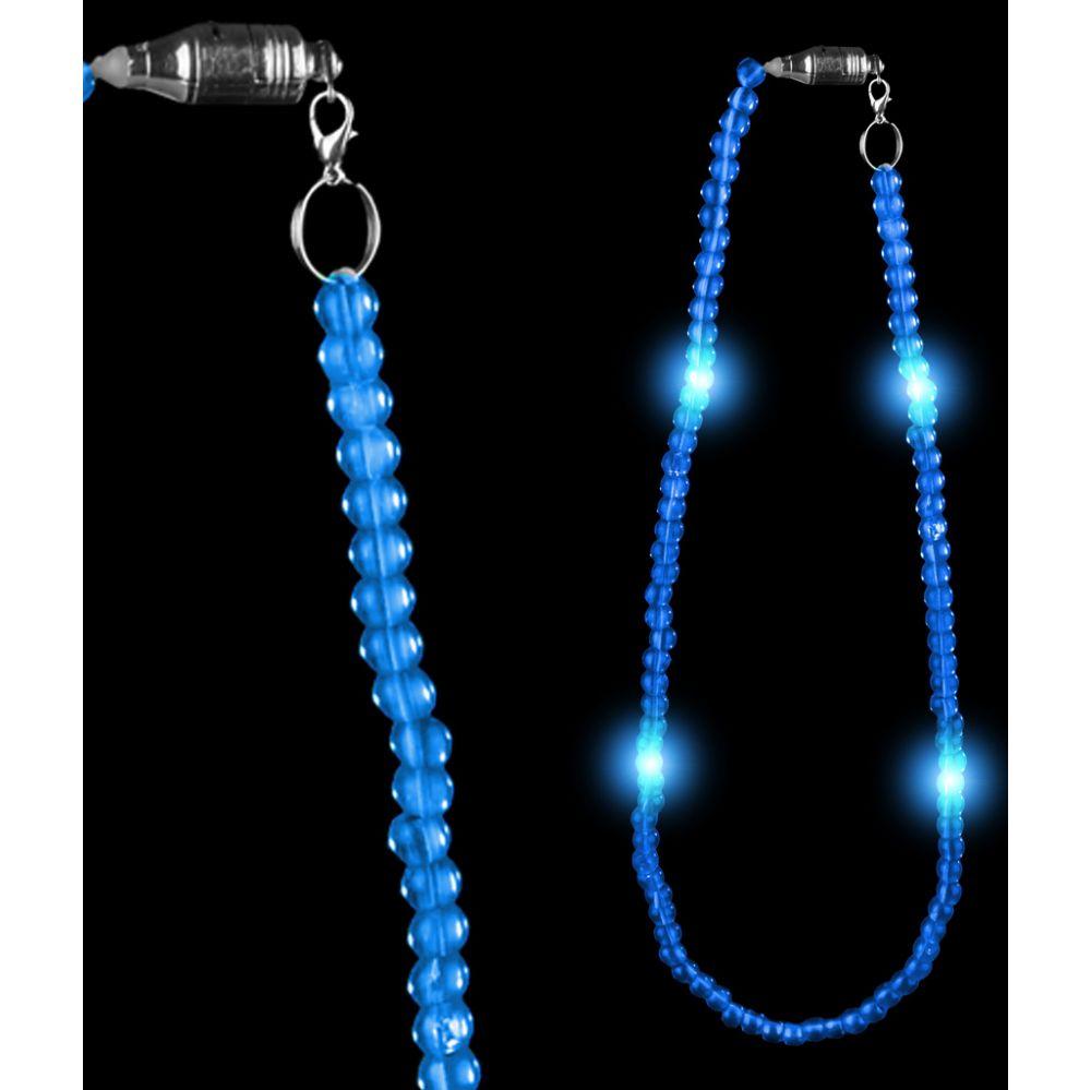 288 Wholesale Led 25 Inch Bead Necklace - Blue image
