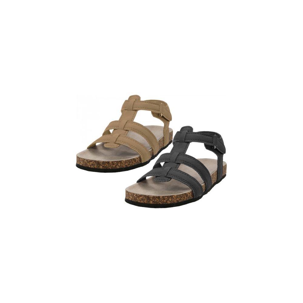 24 Wholesale Boy's Pu Man Make Leather Upper Slide Sandals image