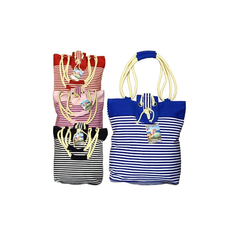 48 Wholesale Fashion Bag Small Stripes image