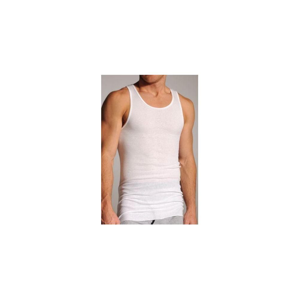 24 Wholesale Hanes Men's White A-Shirts Size Medium image
