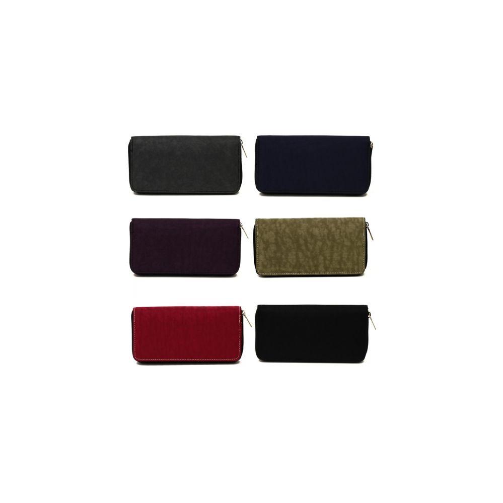 120 Wholesale 1 Zipper Wallet In Asst Prints  Colors image