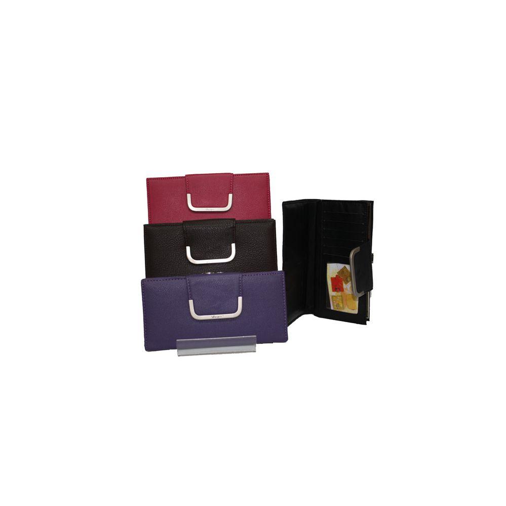 48 Wholesale Woman's Fashion Wallets Assorted Colors image