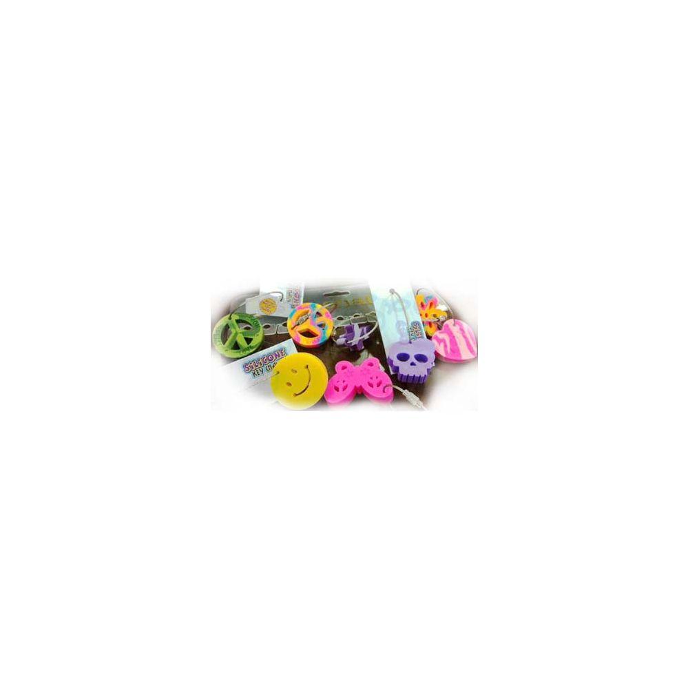 96 Wholesale Assorted Silicone Keychain image