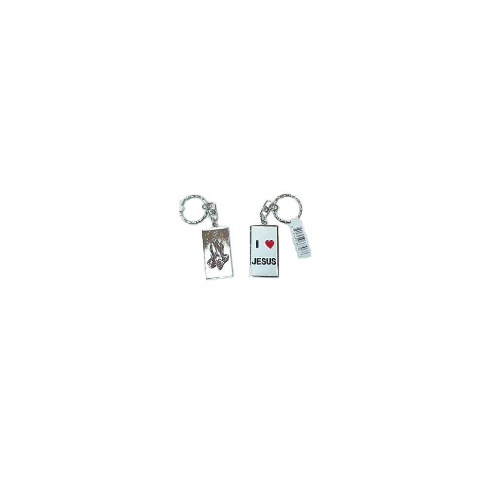 48 Wholesale I Love Jesus Keychain image