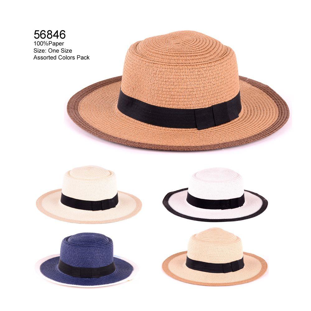 24 Wholesale Assorted Color Sun Hat image