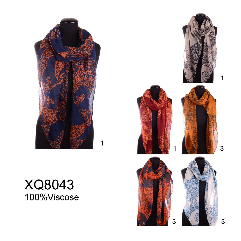 24 Wholesale Assorted Color Fashion Scarf image