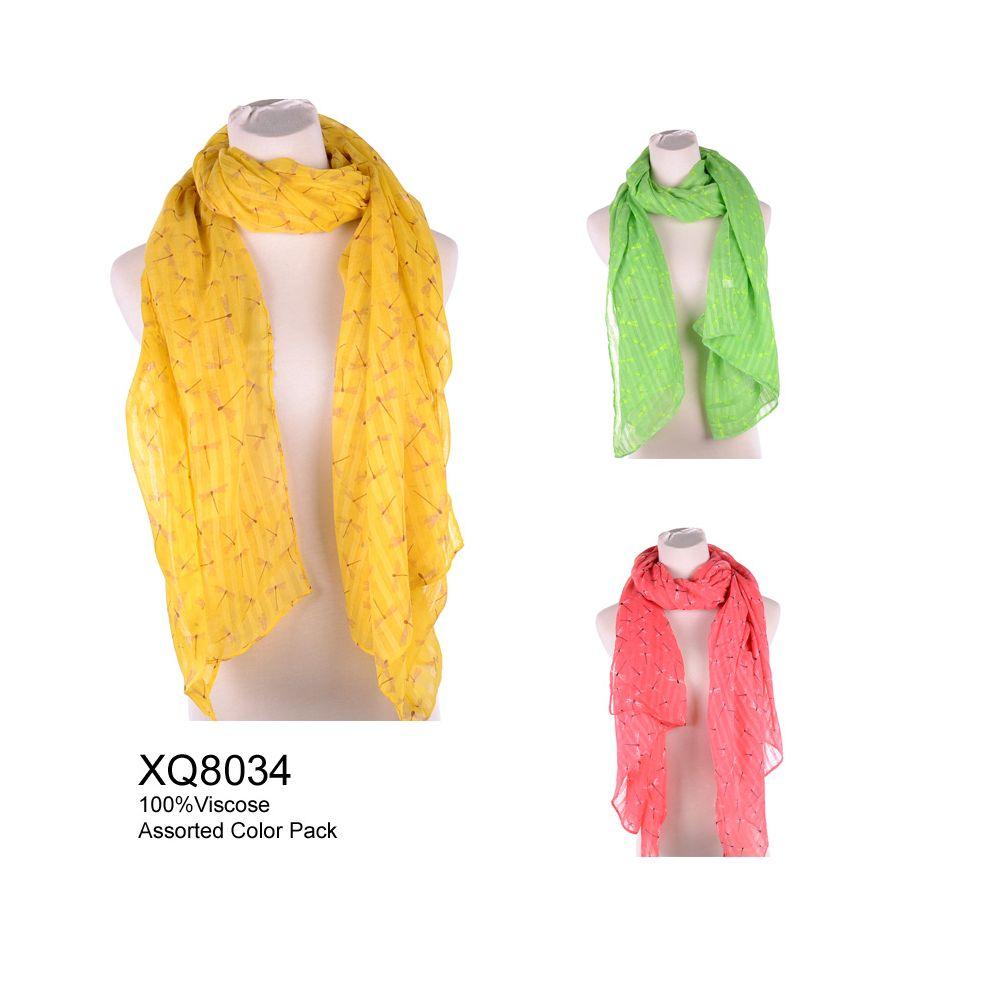24 Wholesale Solid Color Fashion Scarf image