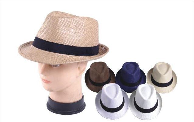 72 Wholesale Fedora Hat With Black Band image