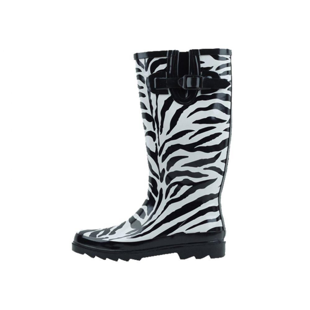 12 Wholesale Womans Rubber Rain Boots (13 Inches Tall) image