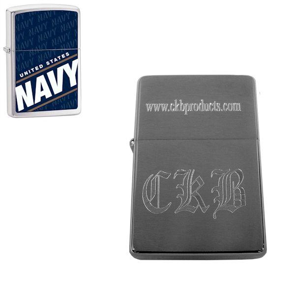 5 Wholesale Personalized Navy Zippo Lighter image
