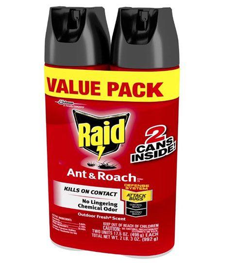 6 Wholesale 2PK RAID 17.5OZ ANT and ROACH OUTDOOR FRE image