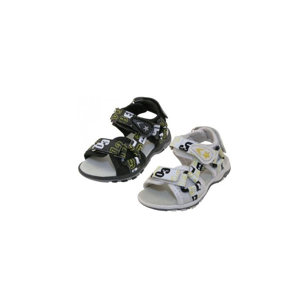 24 Wholesale Boy's Letter Printed Sport Sandals image