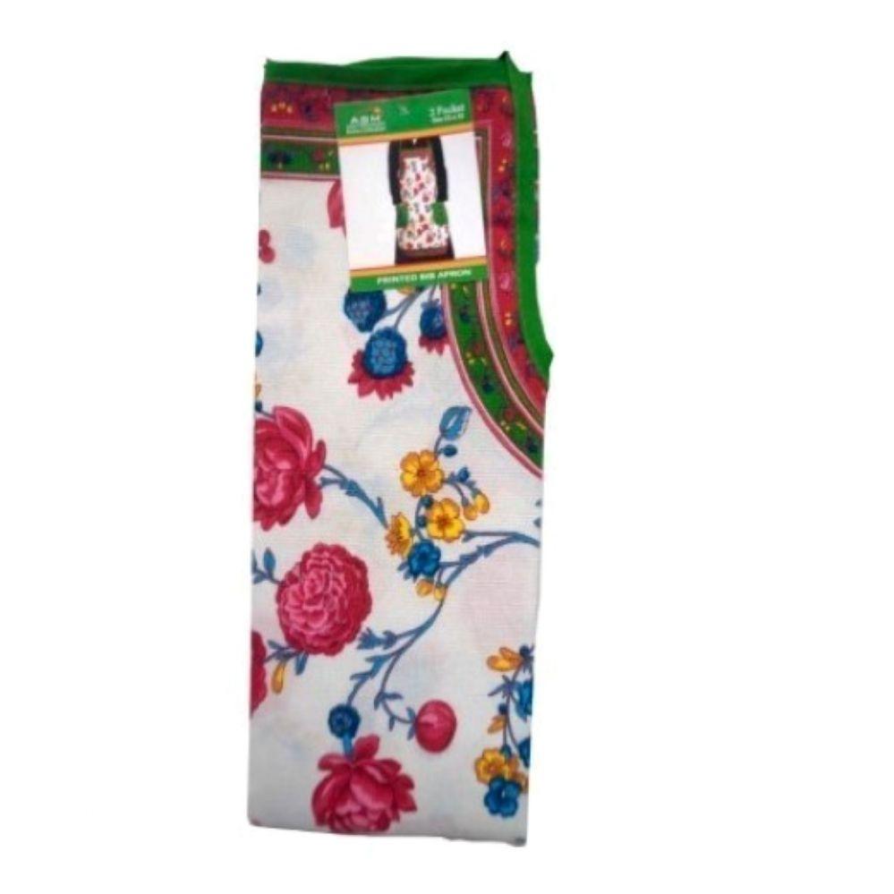 72 Wholesale Red Flower Style Apron 22x32in image