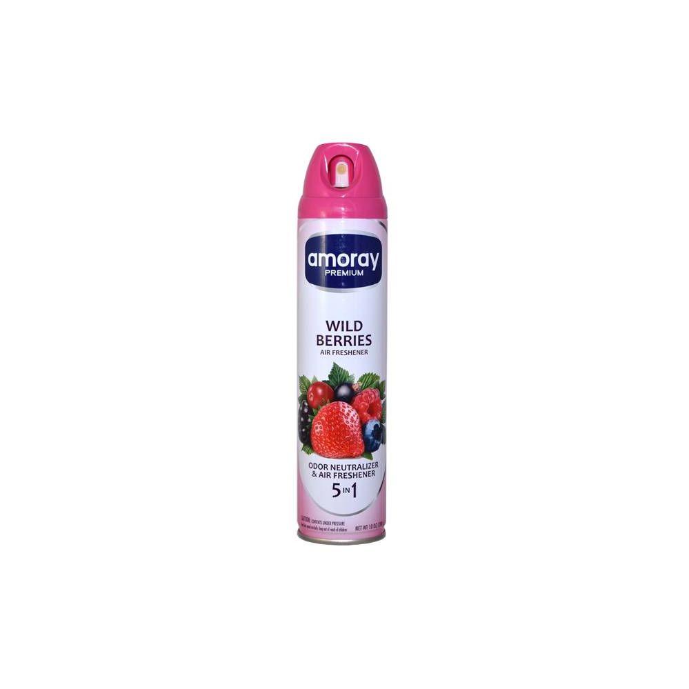 48 Wholesale Amoray Air Freshner 10oz Wild Berries image