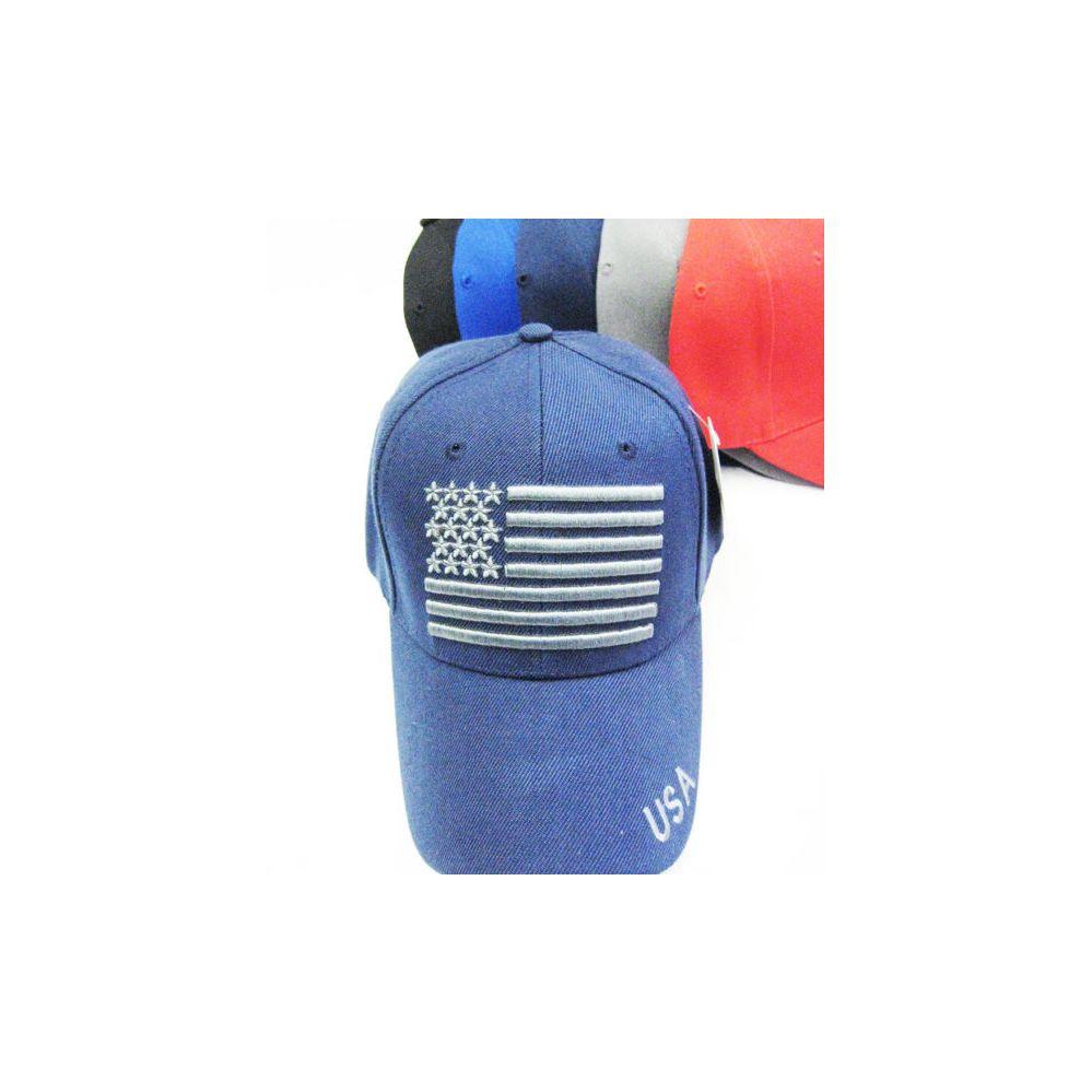 36 Wholesale American Flag Baseball Cap image
