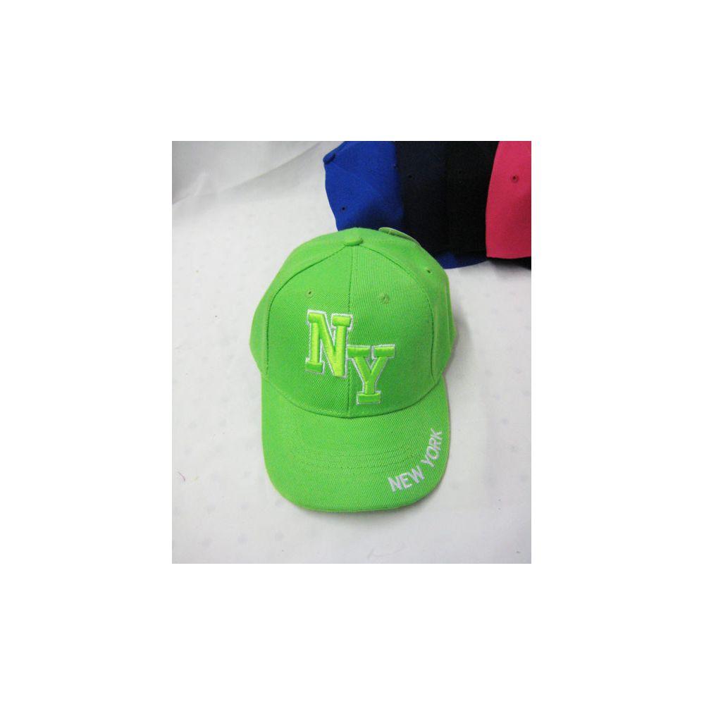 36 Wholesale 36 Kid's "'new York" Base Ball Cap image