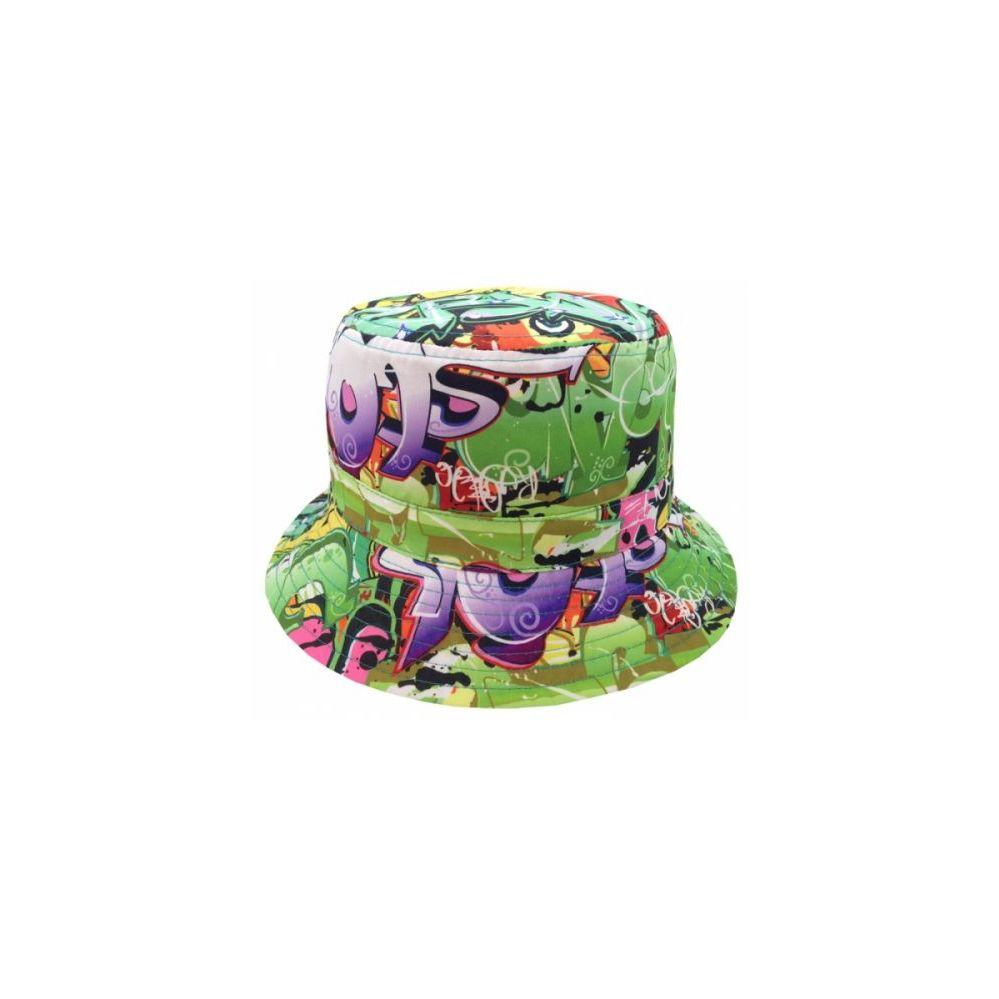 24 Wholesale Graffiti Print Bucket Hats In Gold image