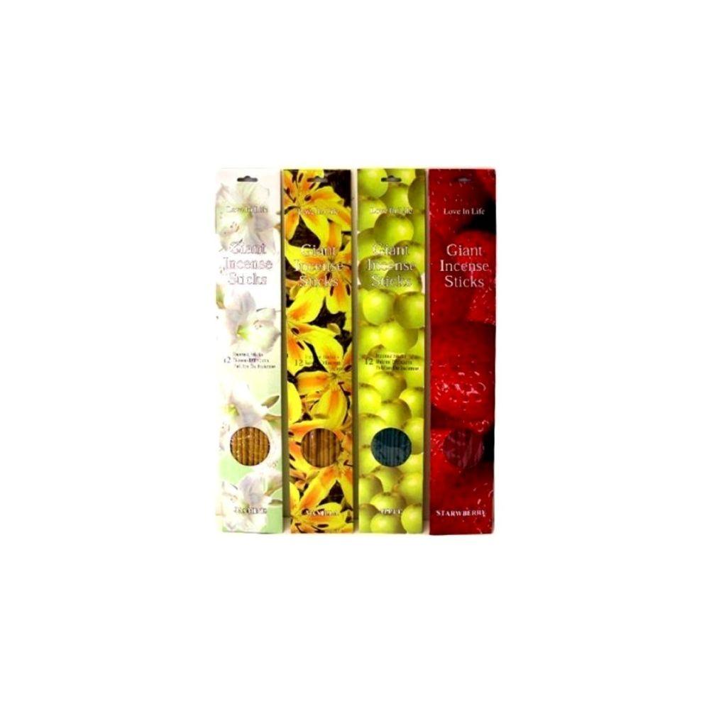 72 Wholesale 12 Piece Giant Incenses 45cm image