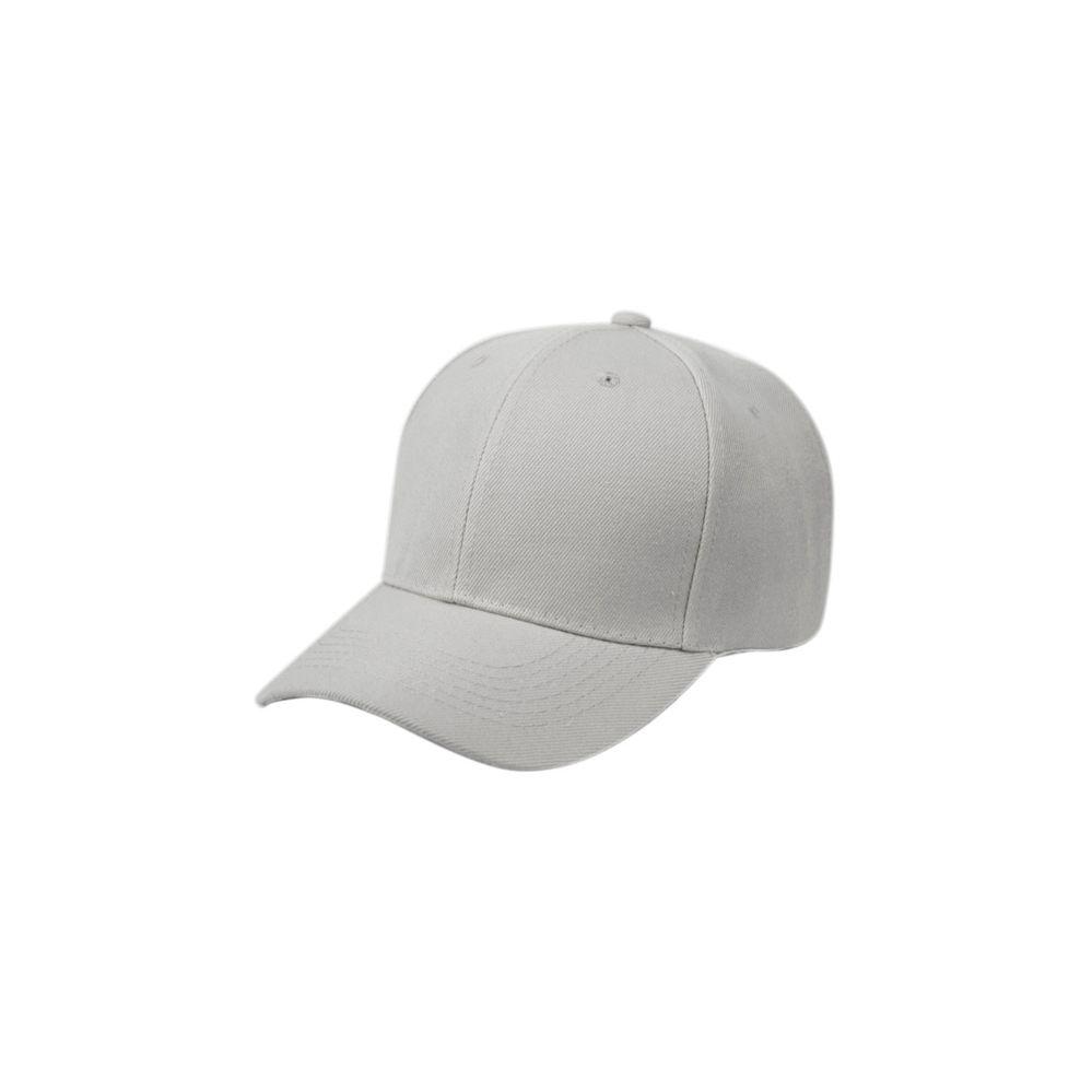 36 Wholesale Plain Baseball  Touch Closure Cap In Light Gray image