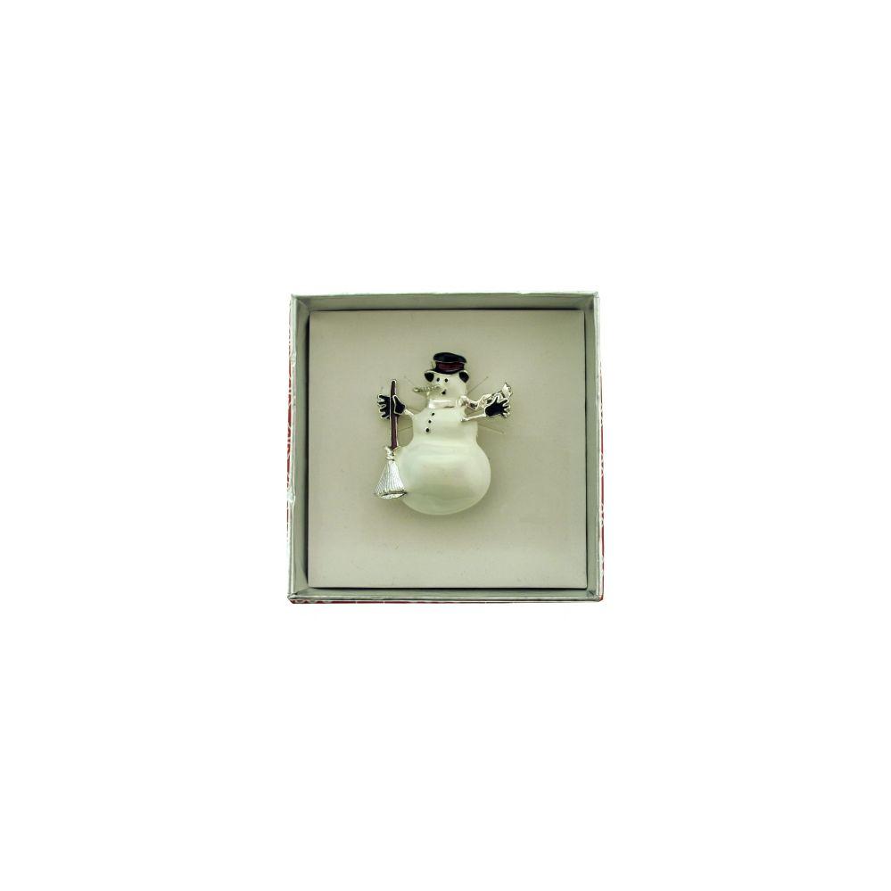 36 Wholesale Snowman Pin With Gift Box  image