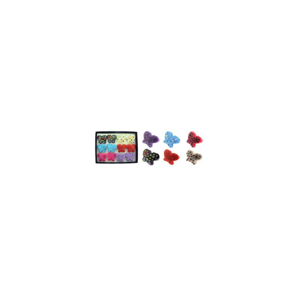 36 Wholesale Plastic Butterfly Ring Display image