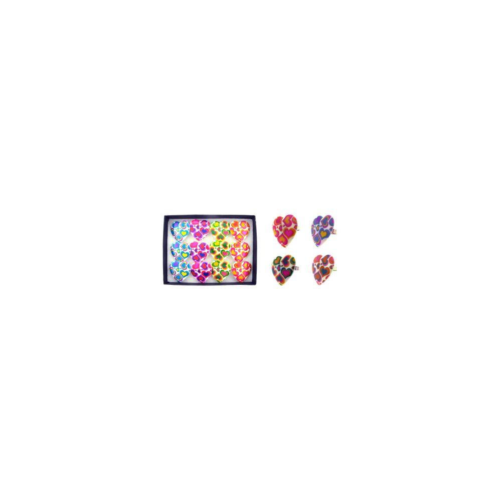 36 Wholesale Plastic Heart Shaped Ring Display image