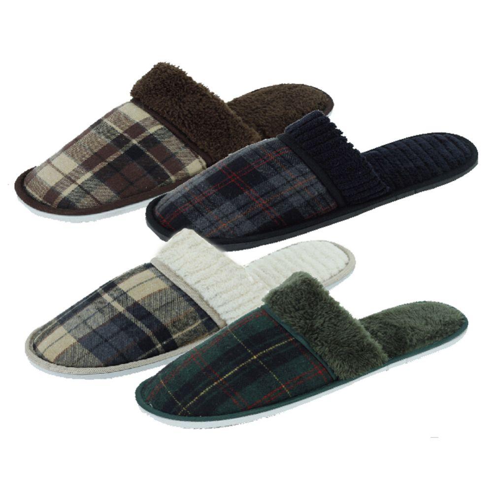 48 Wholesale Mens House Slippers image