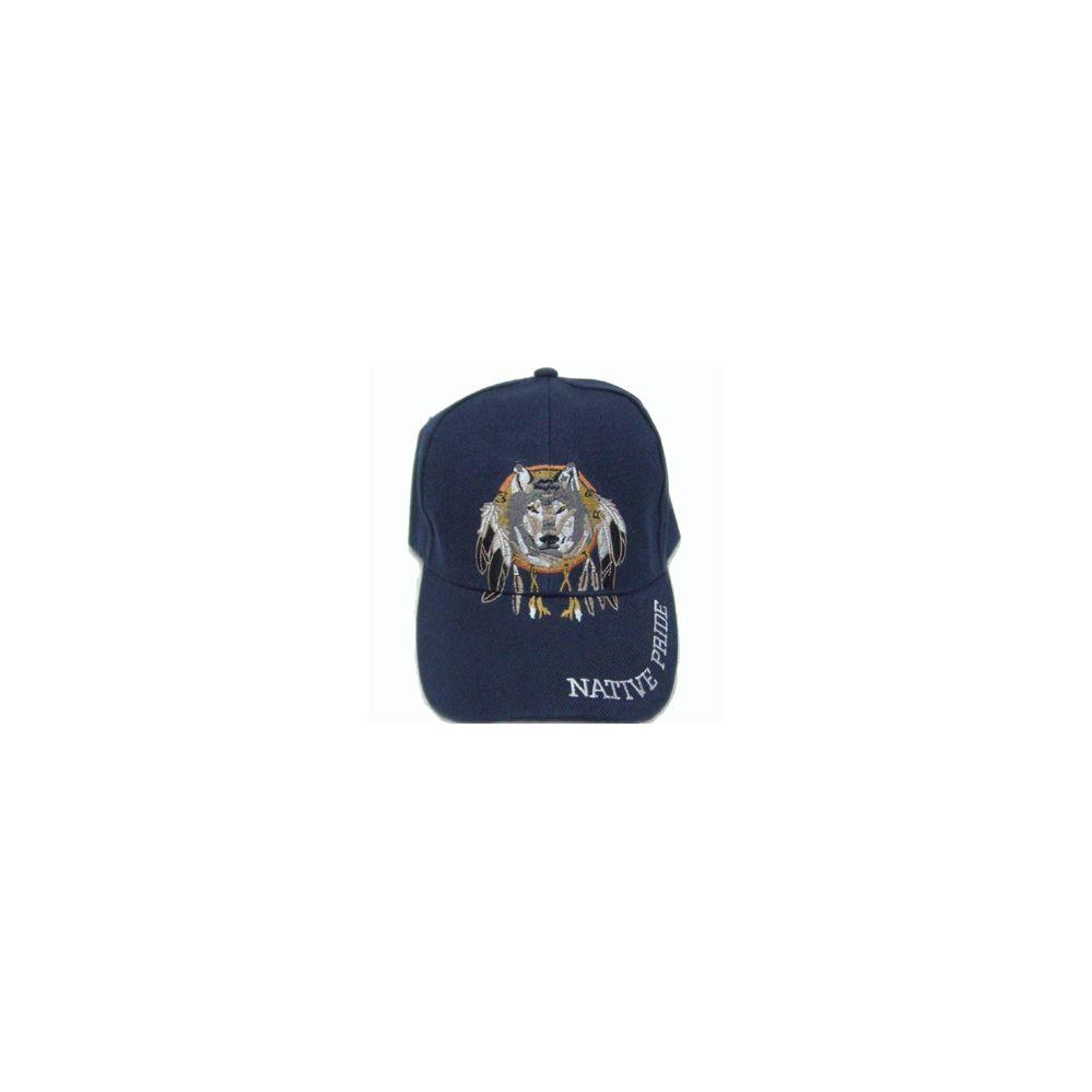 144 Wholesale Native Wolf Cap image