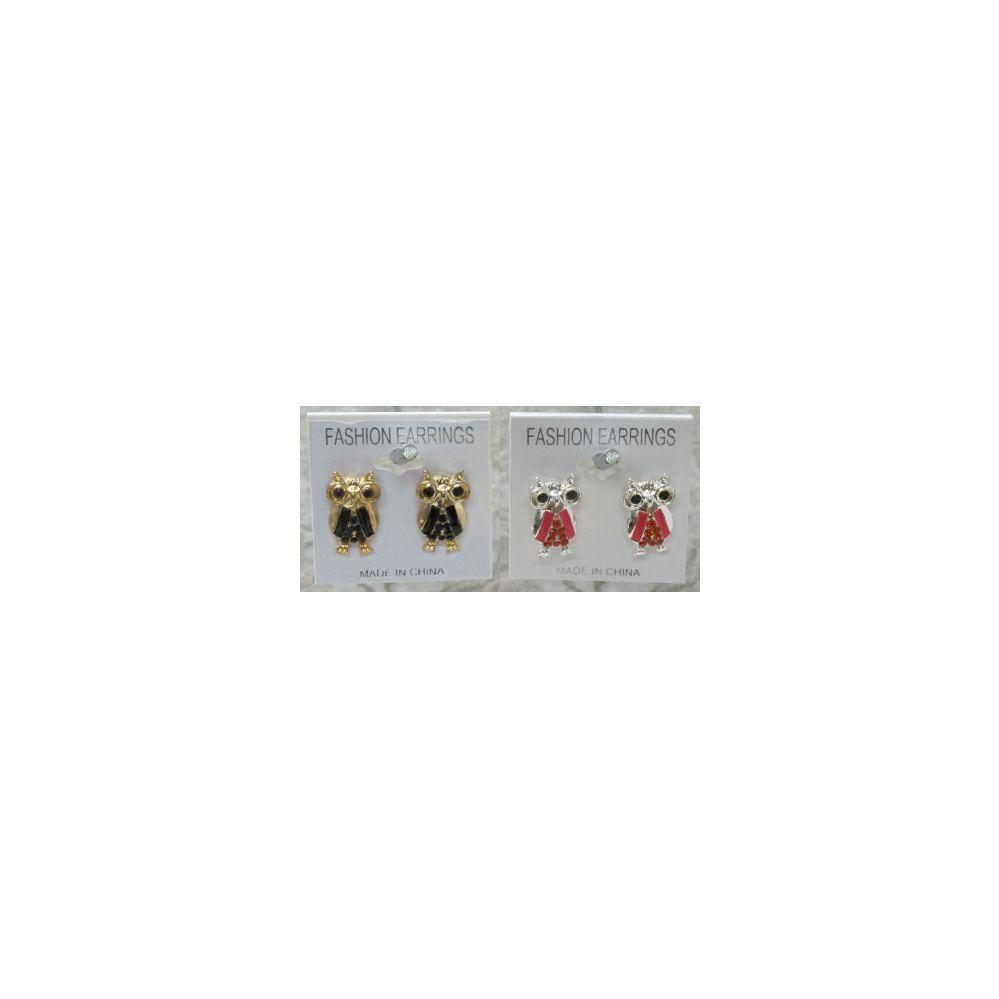 96 Wholesale Silver And GolD-Tone Post Earrings image