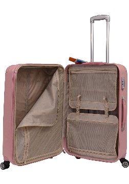 2 Wholesale "E-Z Roll" 3pc Hard Shell LuggagE-Pink image