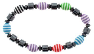 36 Wholesale Hematite Bracelet 8mm Drum Beads Assorted image