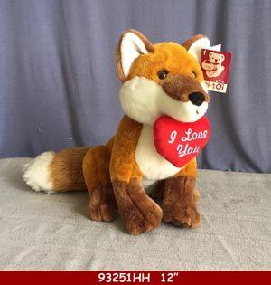 41 Wholesale Plush Toy Fox With Love You Heart image