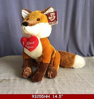 18 Wholesale Plush Toy Fox With Love You Heart image