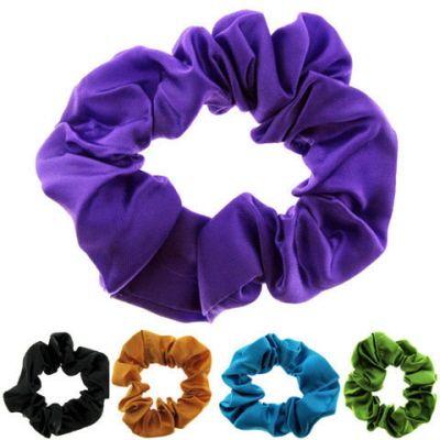 72 Wholesale Assorted Color Satin Look Scrunchies image