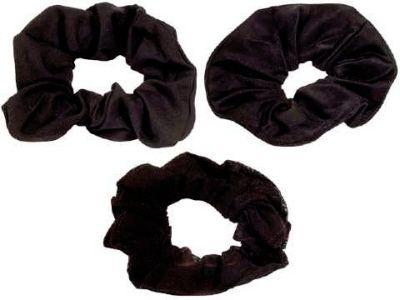 72 Wholesale Black Scrunchie Assortment image