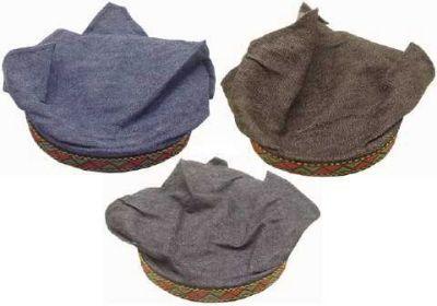 72 Wholesale Headband Denim Scarf With Multicolor Pattern. image