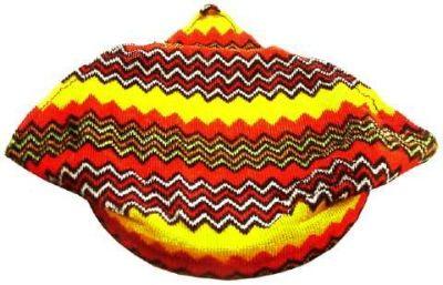 72 Wholesale Headband Scarf With A Multicolor Zig Zag Pattern  image
