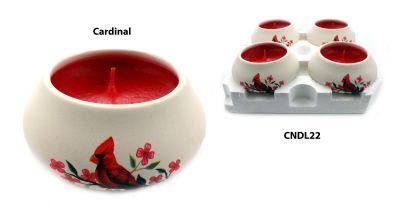 288 Wholesale Ornamental Ceramic Candle With A Cardinal Design image