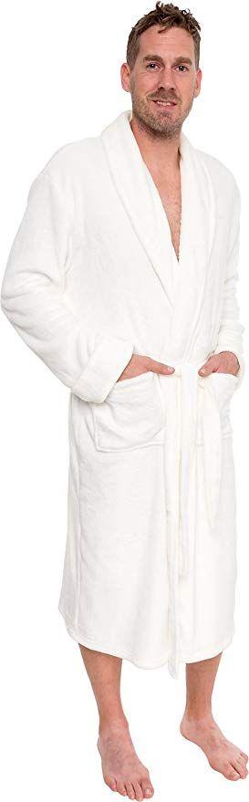 4 Wholesale Shawl Collar Bath Robes In Robe In White Cashmere image
