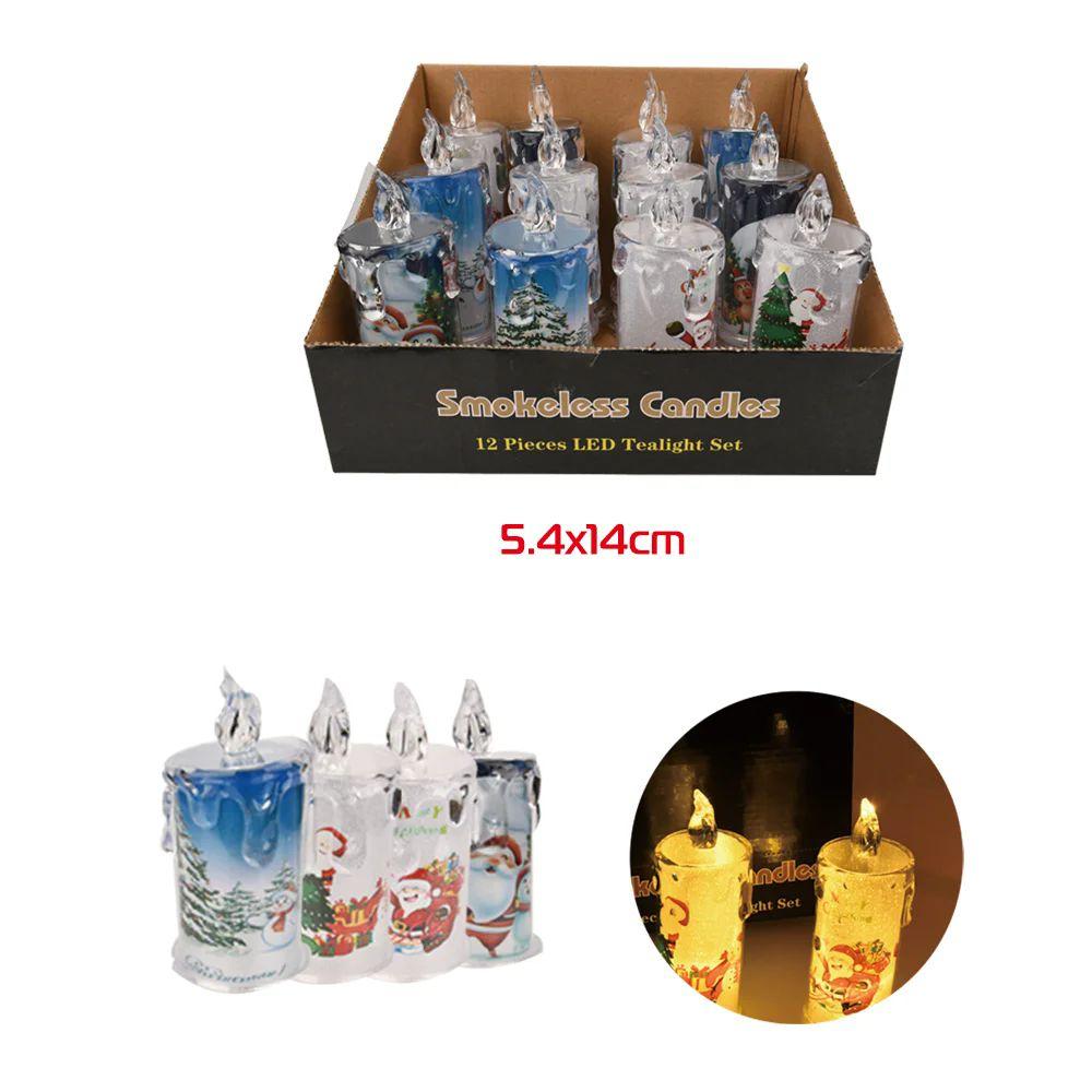 24 Wholesale 14cm Santa Led Candle image