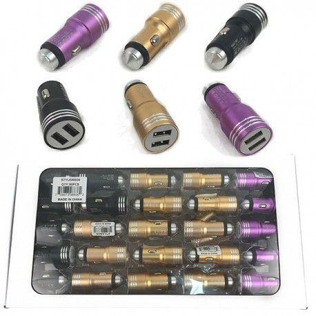 200 Wholesale Hammer Head Double Car Usb Charger image