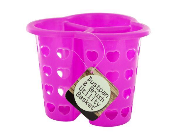 48 Wholesale ThreE-Compartment Heart Design Utility Basket image