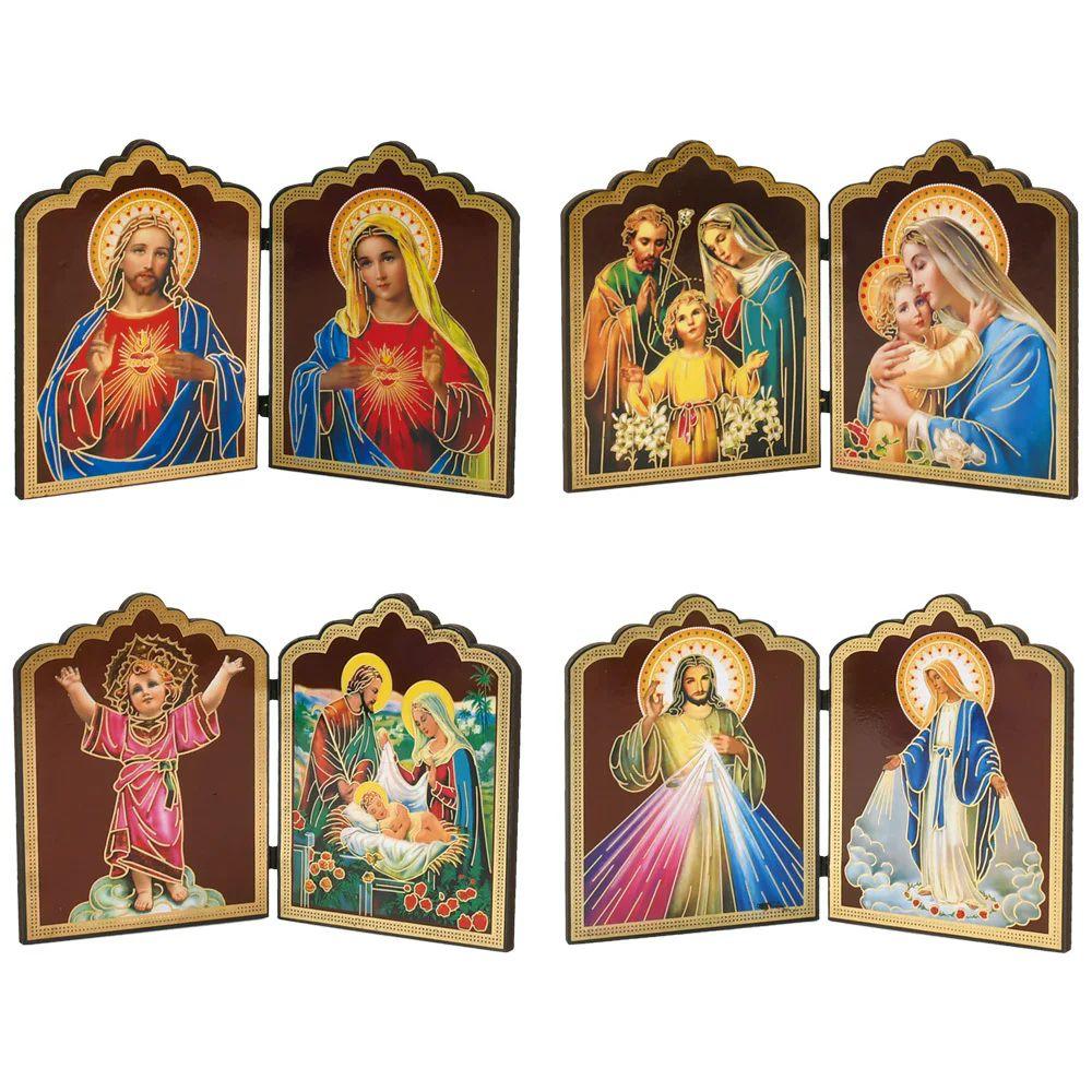 48 Wholesale Religious Decor BI-Fold 18cm image