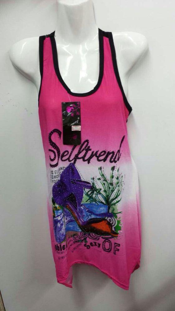 36 Wholesale Selftrend Tank Color Size Assorted image