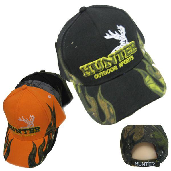 24 Wholesale Hunter Outdoor Sports(dozen) Color Assorted Baseball Cap image