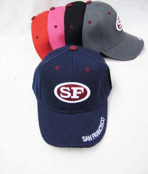 36 Wholesale Kid's "san Francisco" Base Ball Cap image