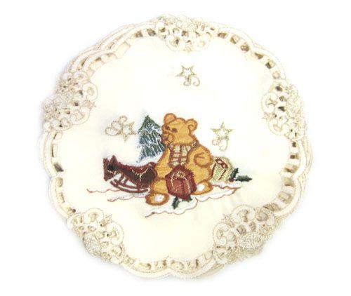 48 Wholesale Holiday Teddy Bear 11 Inch Round image