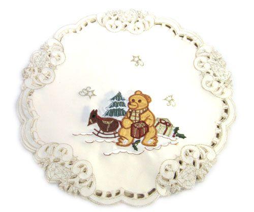 48 Wholesale Holiday Teddy Bear 23 Inch X 23 Inch Square image