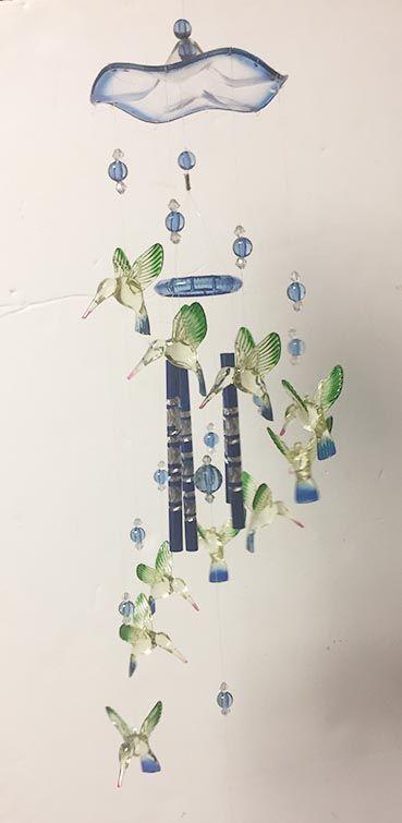 24 Wholesale Large Humming Bird Wind Chime image
