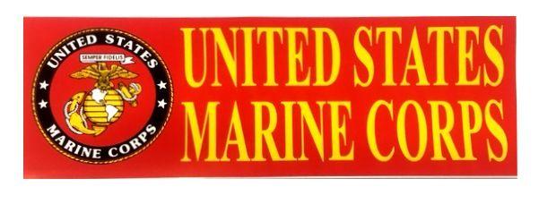 48 Wholesale 3 inch X 9 inch Decal, United States Marine Corps image